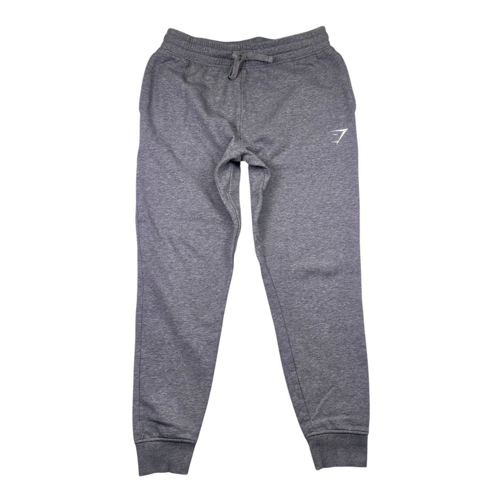 Gymshark Mens Crest Fleece Jogger Sweatpants Gray‎ Size M